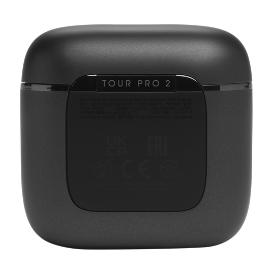 JBL Tour Pro 2 - Black - True wireless Noise Cancelling earbuds - Back